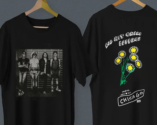 Red Hot Chili Peppers World Tour 2022 double sided tshirt