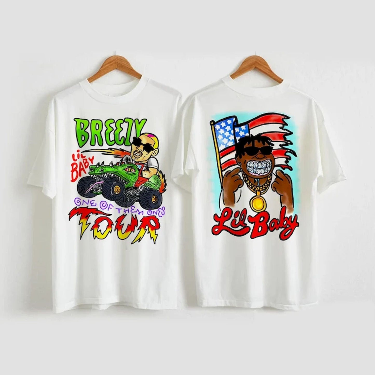 Breezy Lil Baby Tour Shirt, Chris Brown x Lil Baby One Of Them Ones Tour 2022 Shirt