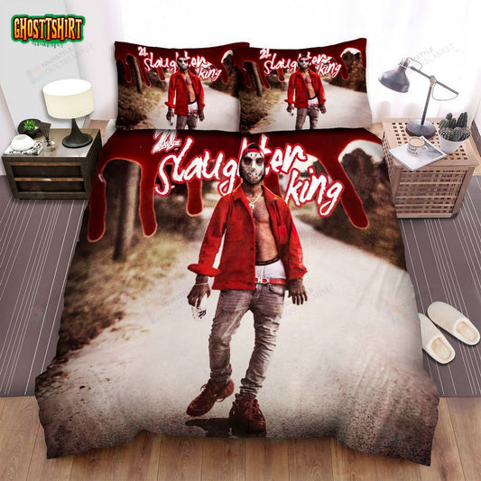 21 Savage Slaughter Kind Album Cover Bed Sheets Spread Comforter Duvet Cover Bedding Set