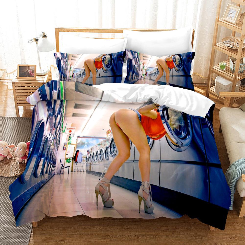 3D Bikini Girl Quilt Cover Set Bedding Set Duvet Cover Pillowcases A050 LQH