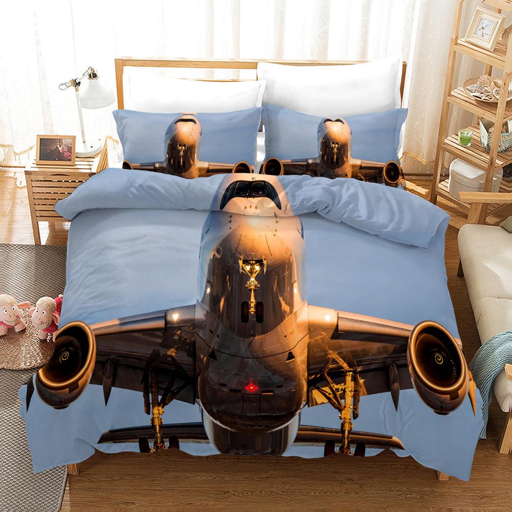 3D Airplane Blue Sky Quilt Cover Set Bedding Set Pillowcases 255