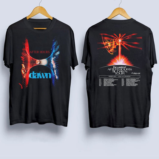 The Weeknd After Hours Til Dawn Tour 2022 Double Sided T-shhirt