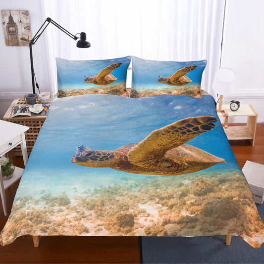 3D Animals Turtle Quilt Cover Set Bedding Set Pillowcases 27