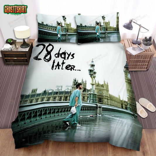 28 Days Later... Movie Alone Photo Bed Sheets Spread Comforter Duvet Cover Bedding Set