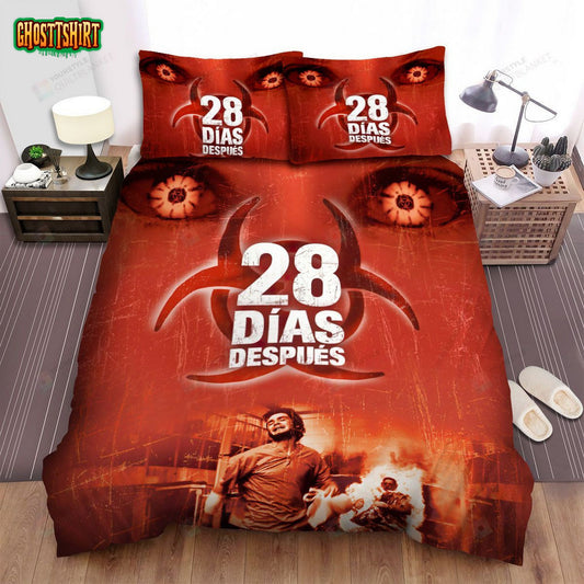 28 Days Later... Movie Poster Iv Photo Bed Sheets Spread Comforter Duvet Cover Bedding Set