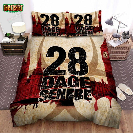 28 Days Later... Movie Poster Vii Photo Bed Sheets Spread Comforter Duvet Cover Bedding Set