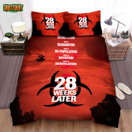 28 Weeks Later Movie Poster 1 Bed Sheets Spread Comforter Duvet Cover Bedding Set