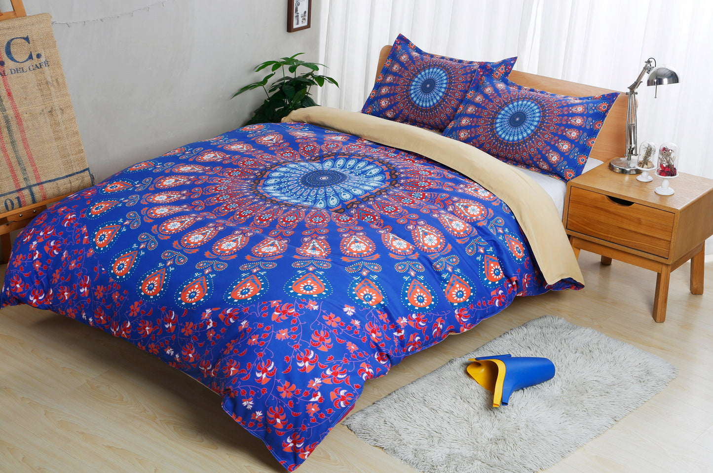 3D Bohemian Indian Circle Quilt Cover Set Bedding Set Pillowcases 123