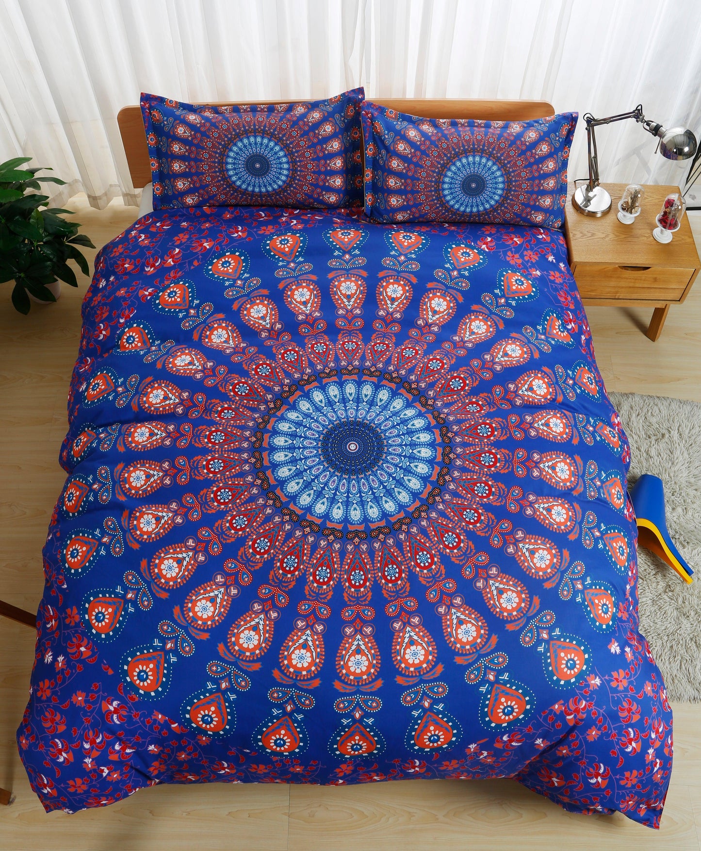 3D Bohemian Indian Circle Quilt Cover Set Bedding Set Pillowcases 123