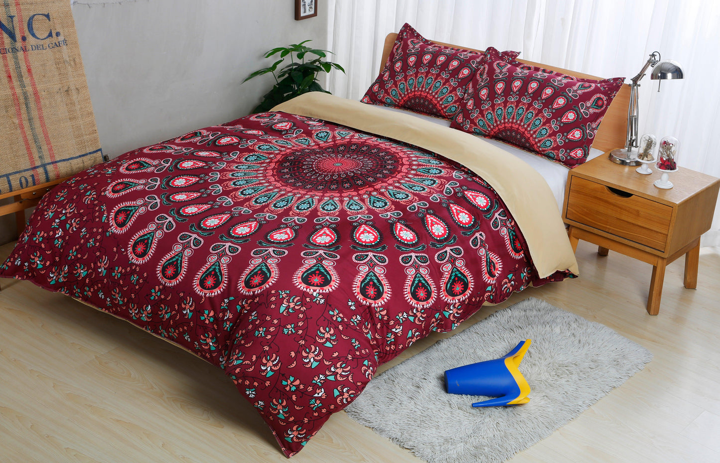 3D Bohemian Indian Circle Quilt Cover Set Bedding Set Pillowcases 122