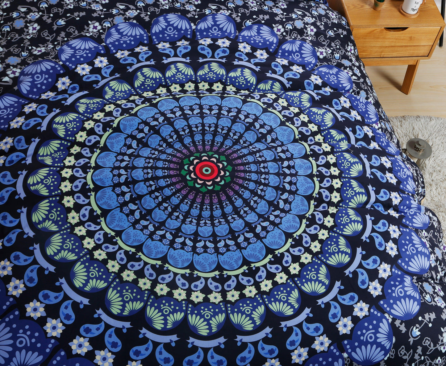 3D Bohemian Indian Circle Quilt Cover Set Bedding Set Pillowcases 126