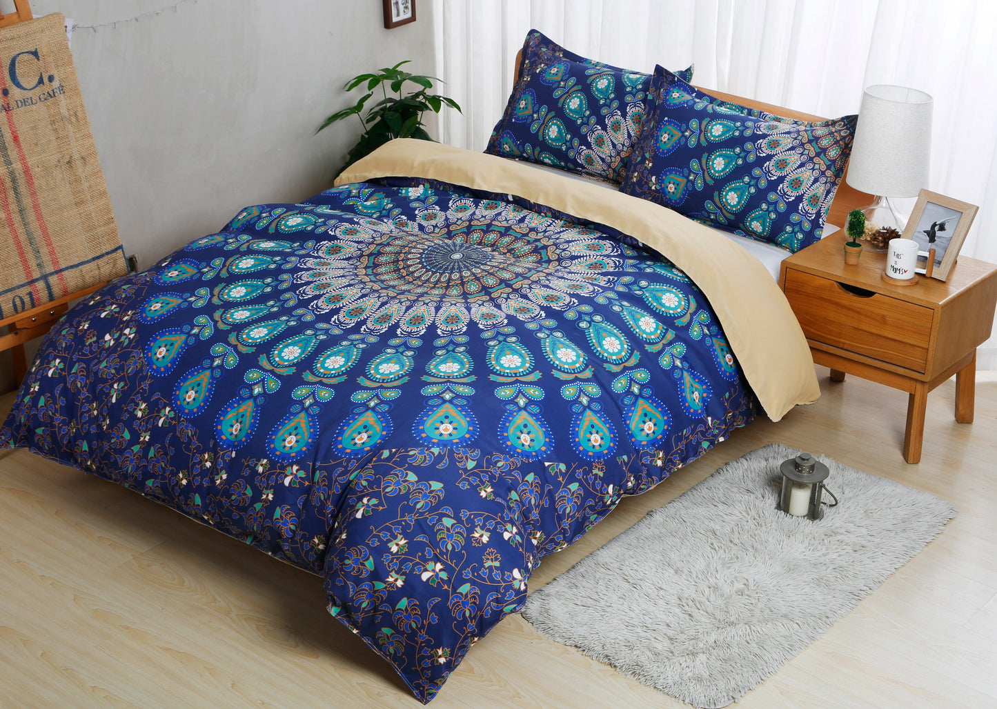3D Bohemian Indian Circle Quilt Cover Set Bedding Set Pillowcases 127