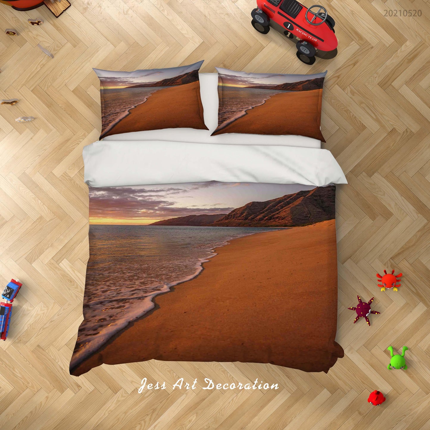 3D Beach Landscape Quilt Cover Set Bedding Set Duvet Cover Pillowcases 40
