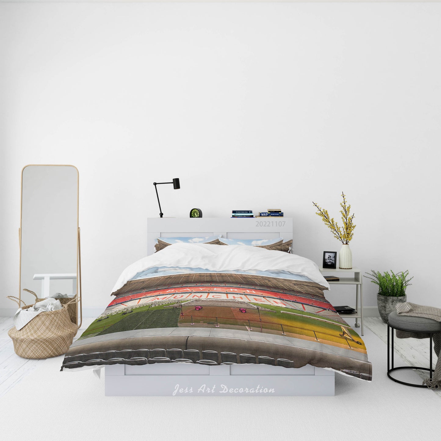 3D Bayern Munich Football Field Spectator Seats Quilt Cover Set Bedding Set Duvet Cover Pillowcase 724