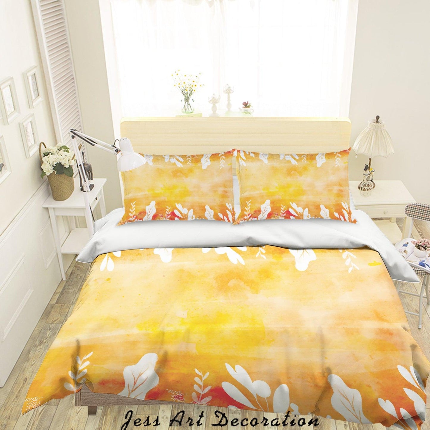 3D Autumn Leaves Quilt Cover Set Bedding Set Pillowcases 118
