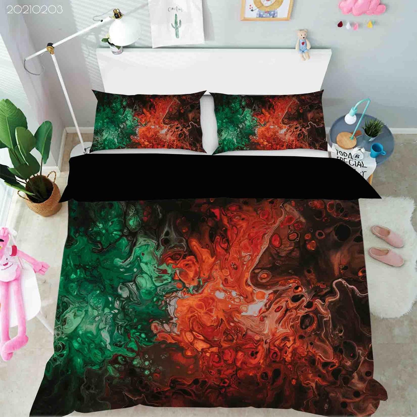 3D Abstract Color Marble Texture Quilt Cover Set Bedding Set Duvet Cover Pillowcases 24