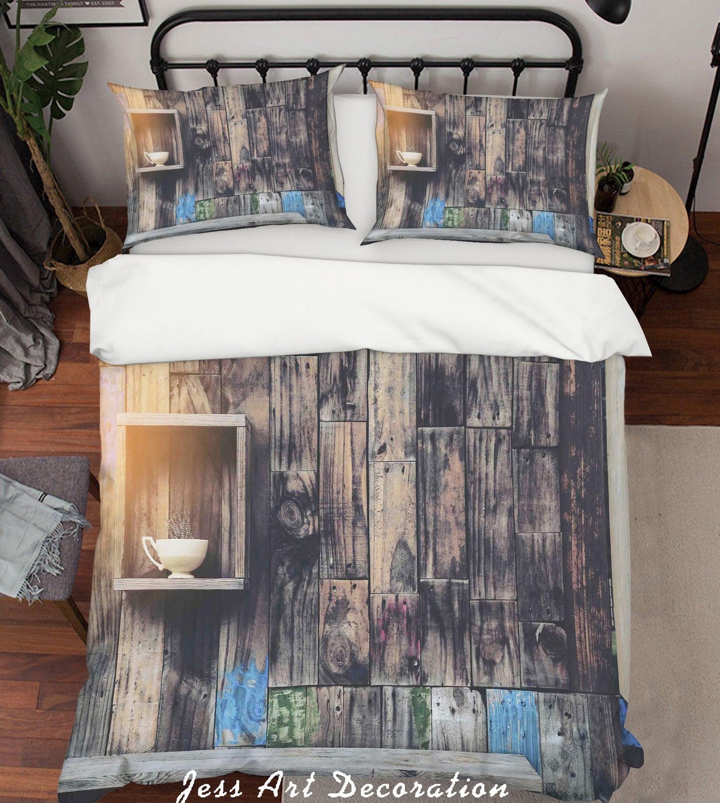 3D Board Quilt Cover Set Bedding Set Pillowcases 65