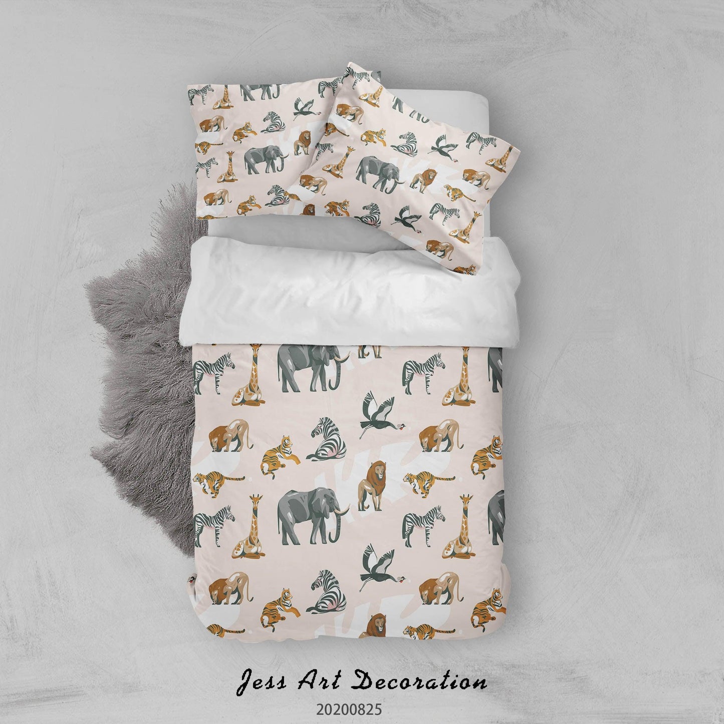 3D Animal Nature Pattern Quilt Cover Set Bedding Set Duvet Cover Pillowcases WJ 3326