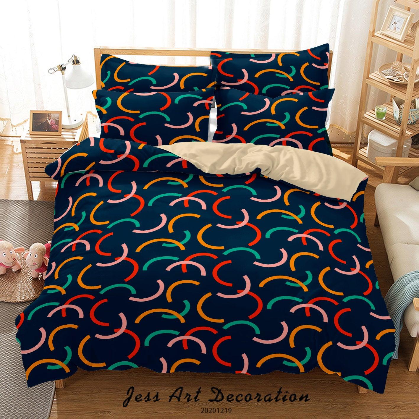 3D Abstract Geometric Pattern Quilt Cover Set Bedding Set Duvet Cover Pillowcases 15