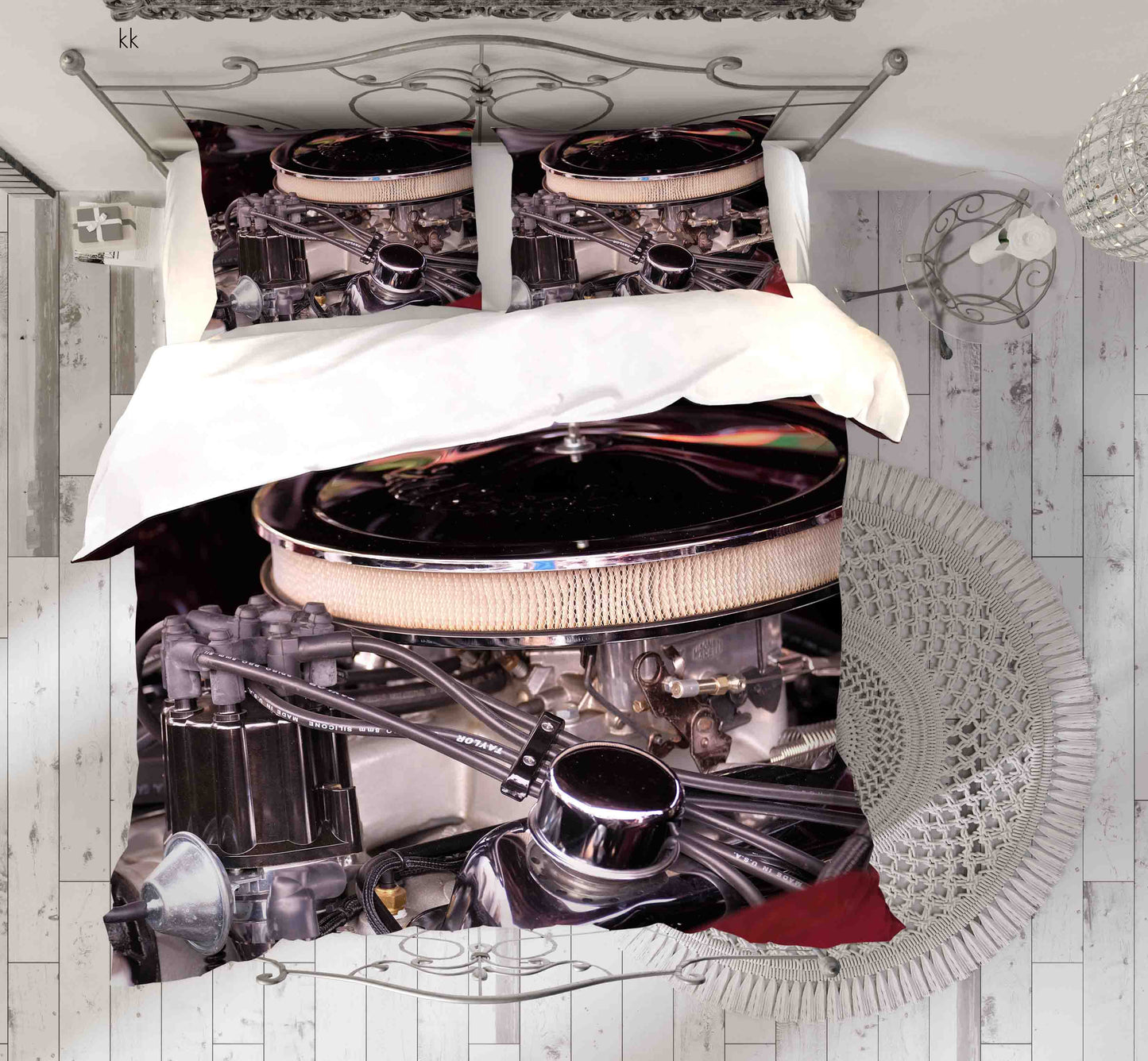 3D Automobile Parts Quilt Cover Set Bedding Set Duvet Cover Pillowcase 411