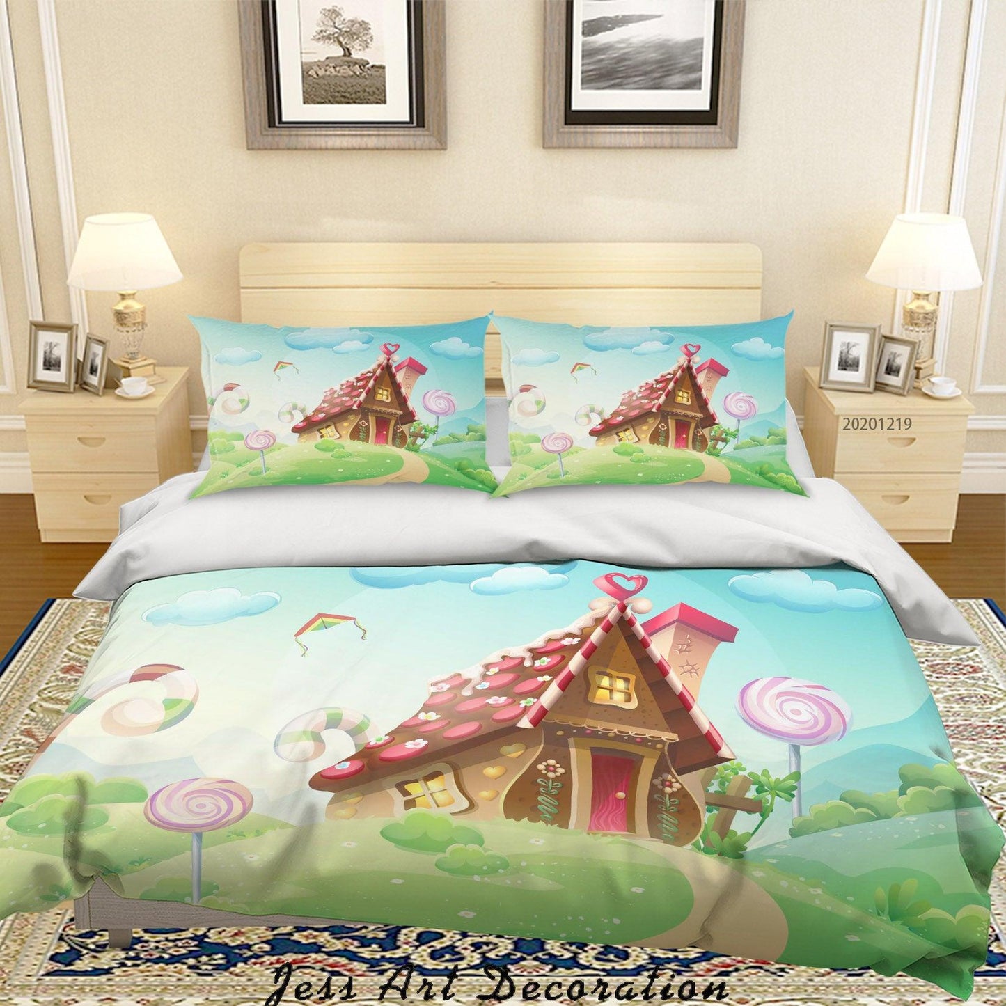 3D Cartoon Illustration Pattern Quilt Cover Set Bedding Set Duvet Cover Pillowcases 79