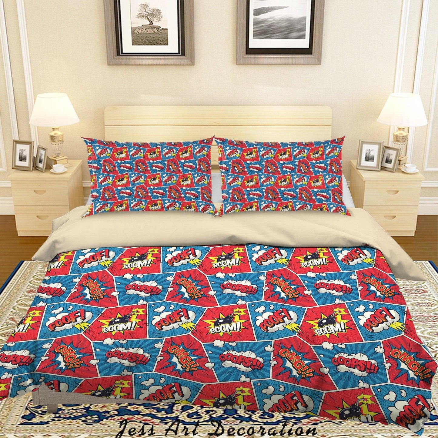 3D Boxing Fight Quilt Cover Set Bedding Set Duvet Cover Pillowcases A060 LQH
