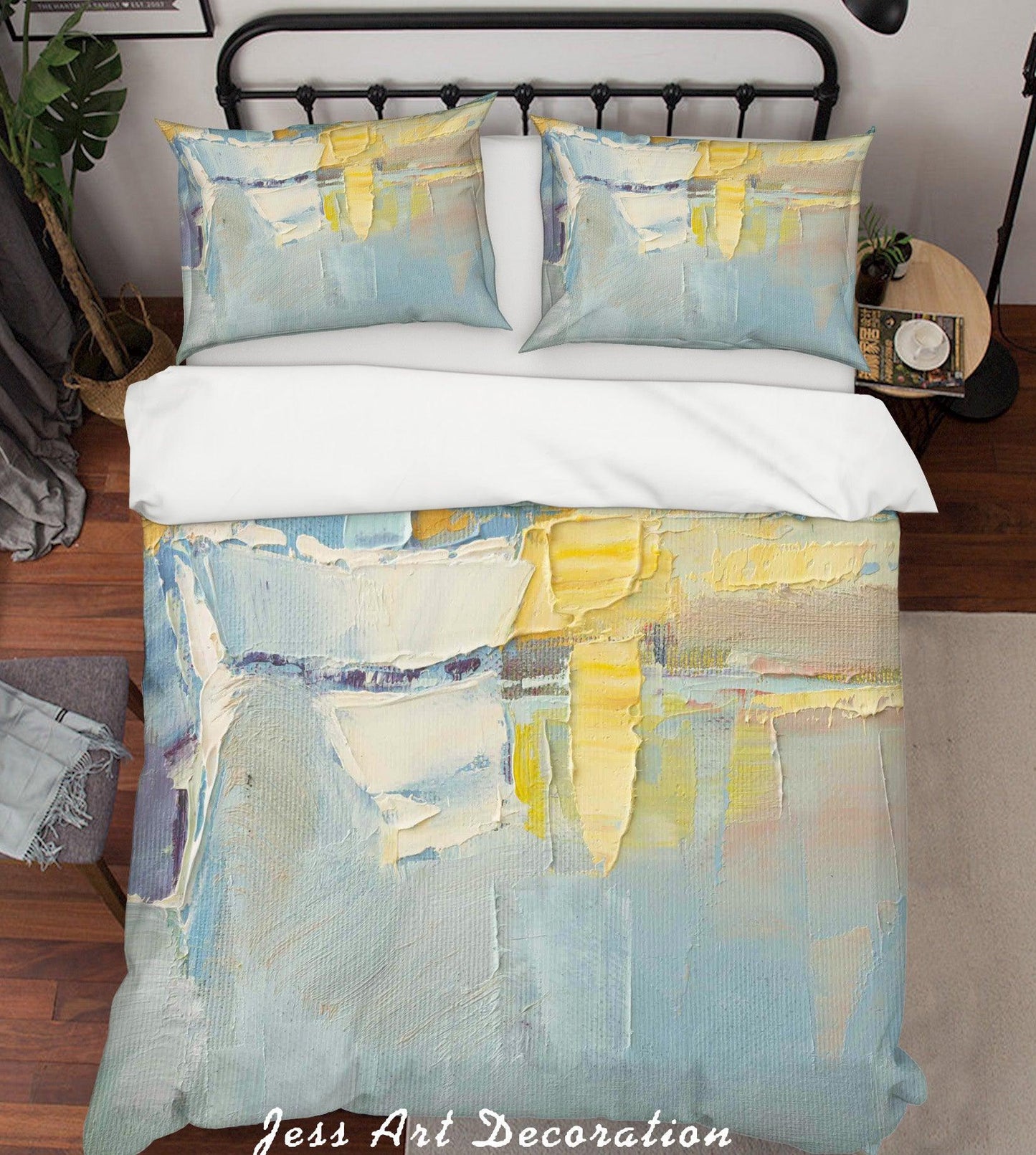 3D Abstract Old Oil Painting Quilt Cover Set Bedding Set Pillowcasesn 38