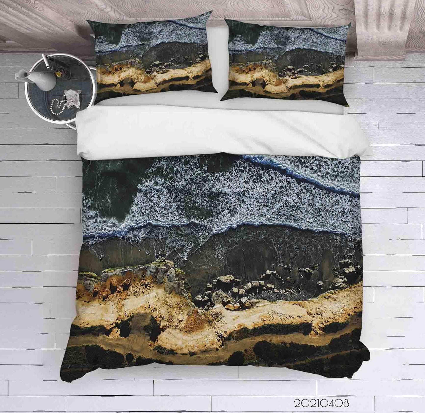 3D Beach Waves Landscape Quilt Cover Set Bedding Set Duvet Cover Pillowcases 51
