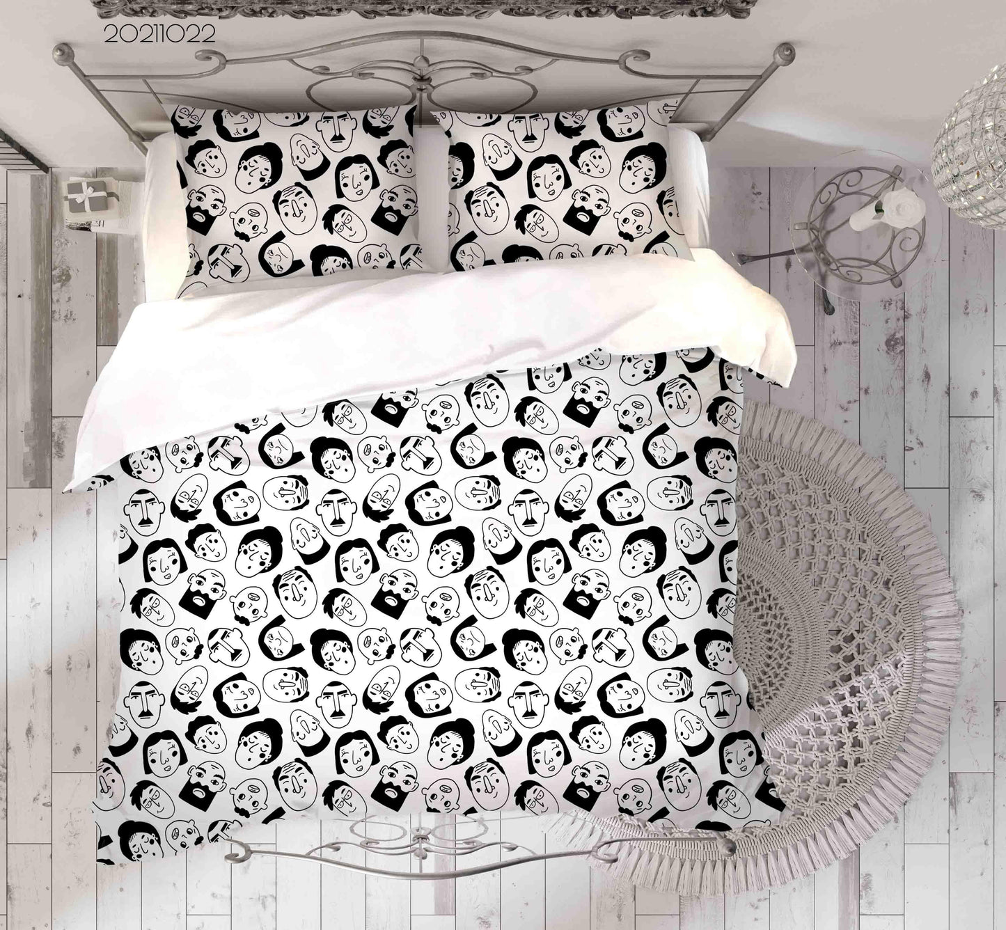 3D Abstract Human Face Art Graffiti Quilt Cover Set Bedding Set Duvet Cover Pillowcases 26