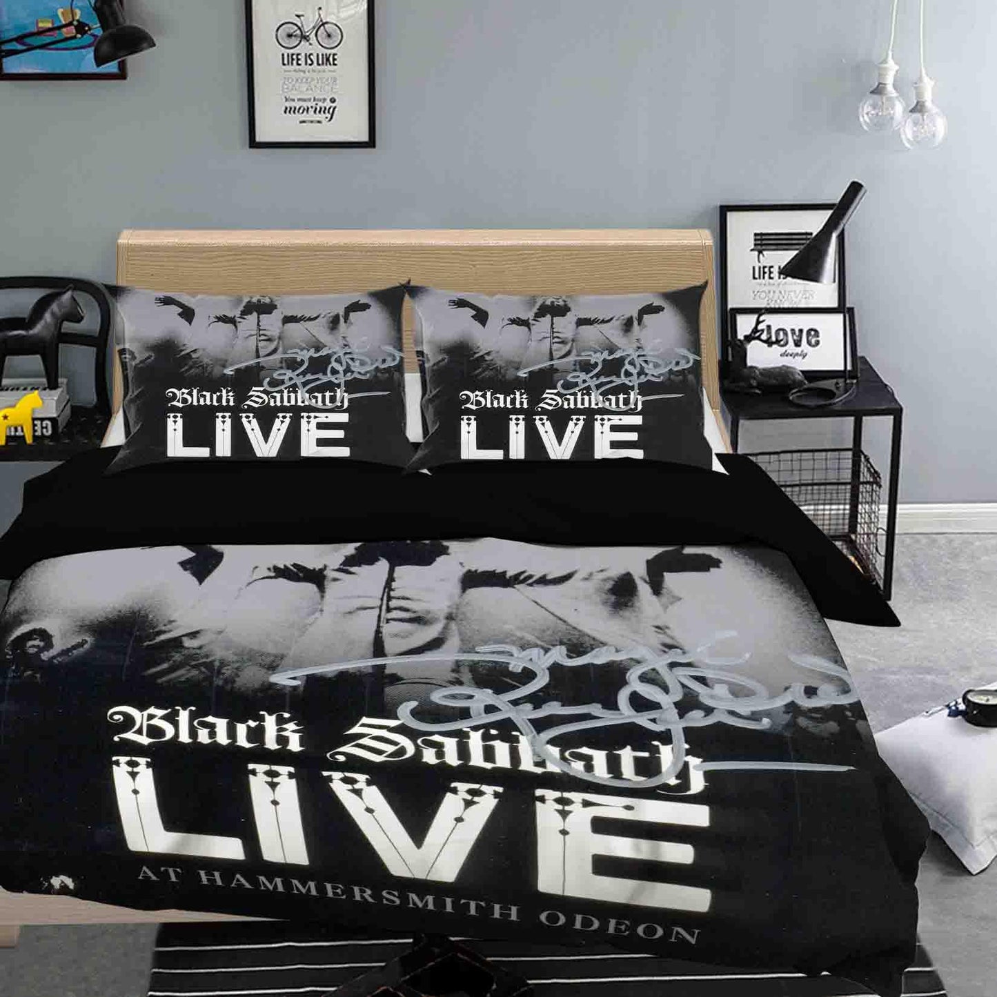 3D Black Sabbath Live Quilt Cover Set Bedding Set Duvet Cover Pillowcases SF32