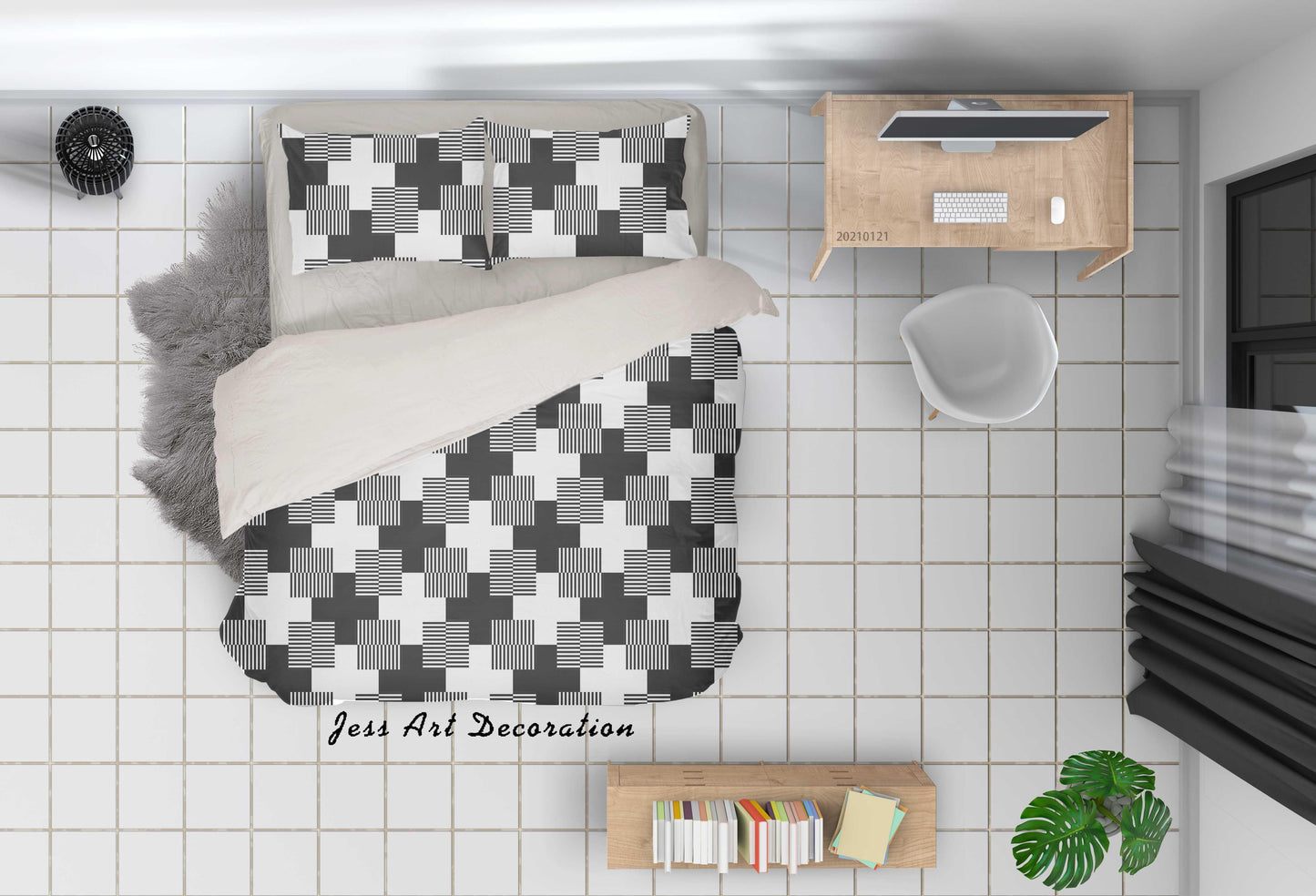 3D Abstract Geometric Pattern Quilt Cover Set Bedding Set Duvet Cover Pillowcases 53