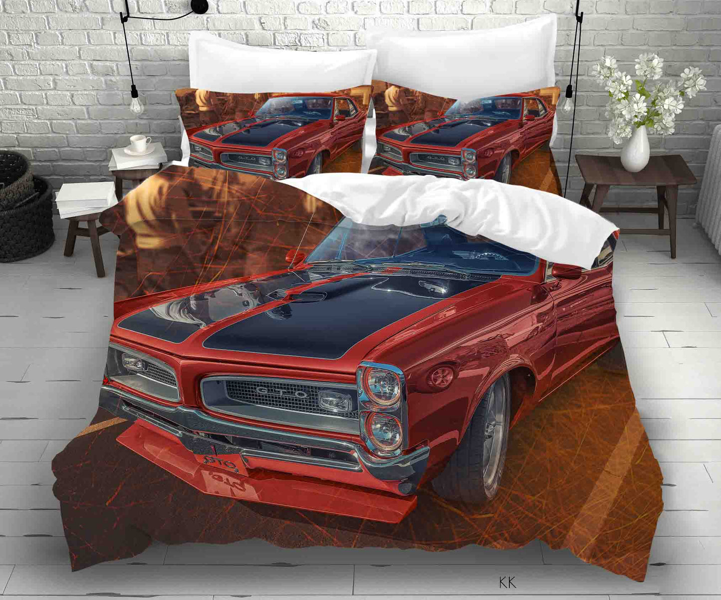 3D Automobile Person Quilt Cover Set Bedding Set Duvet Cover Pillowcase 397