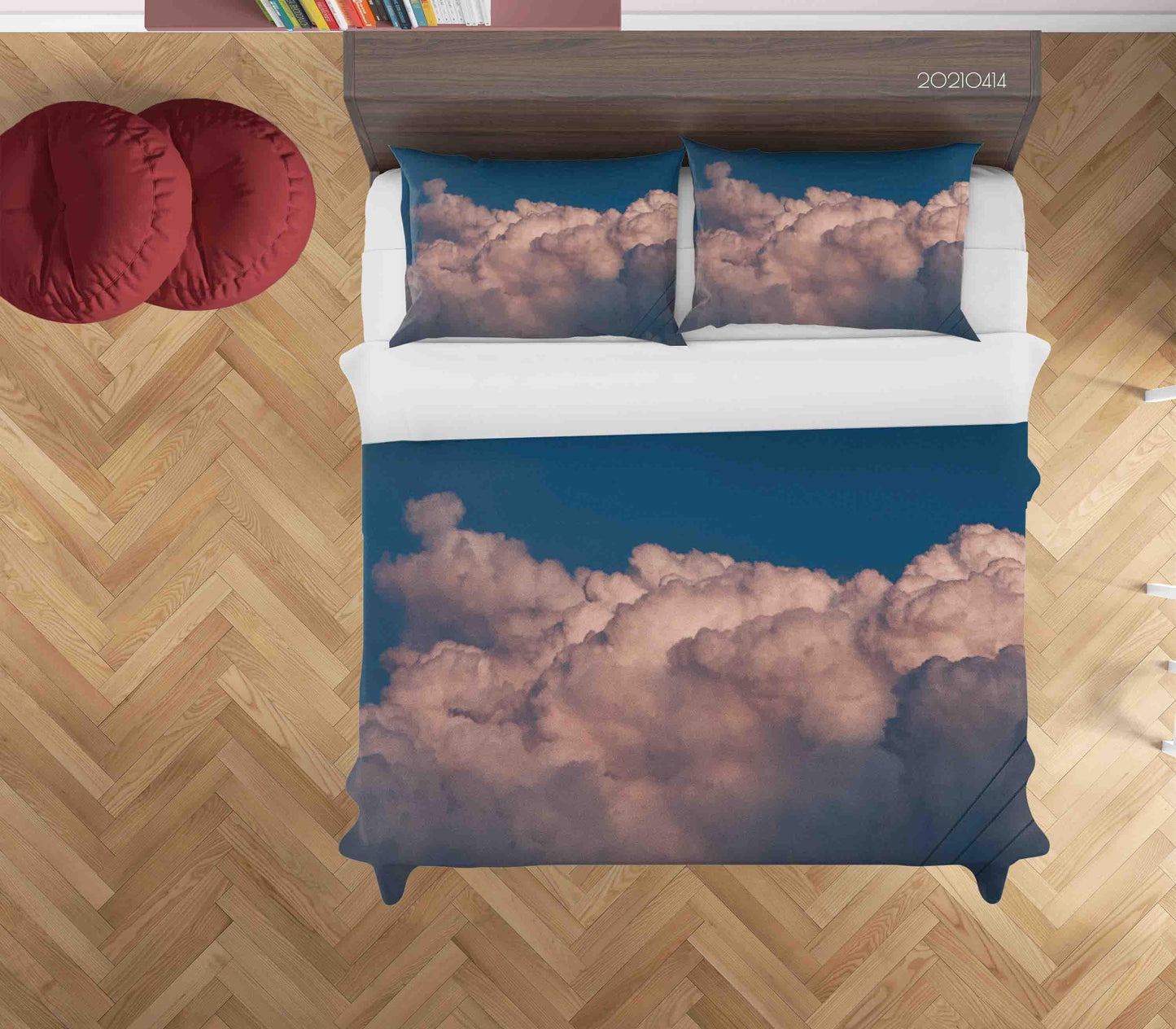 3D Blue Sky Cloud Quilt Cover Set Bedding Set Duvet Cover Pillowcases 30