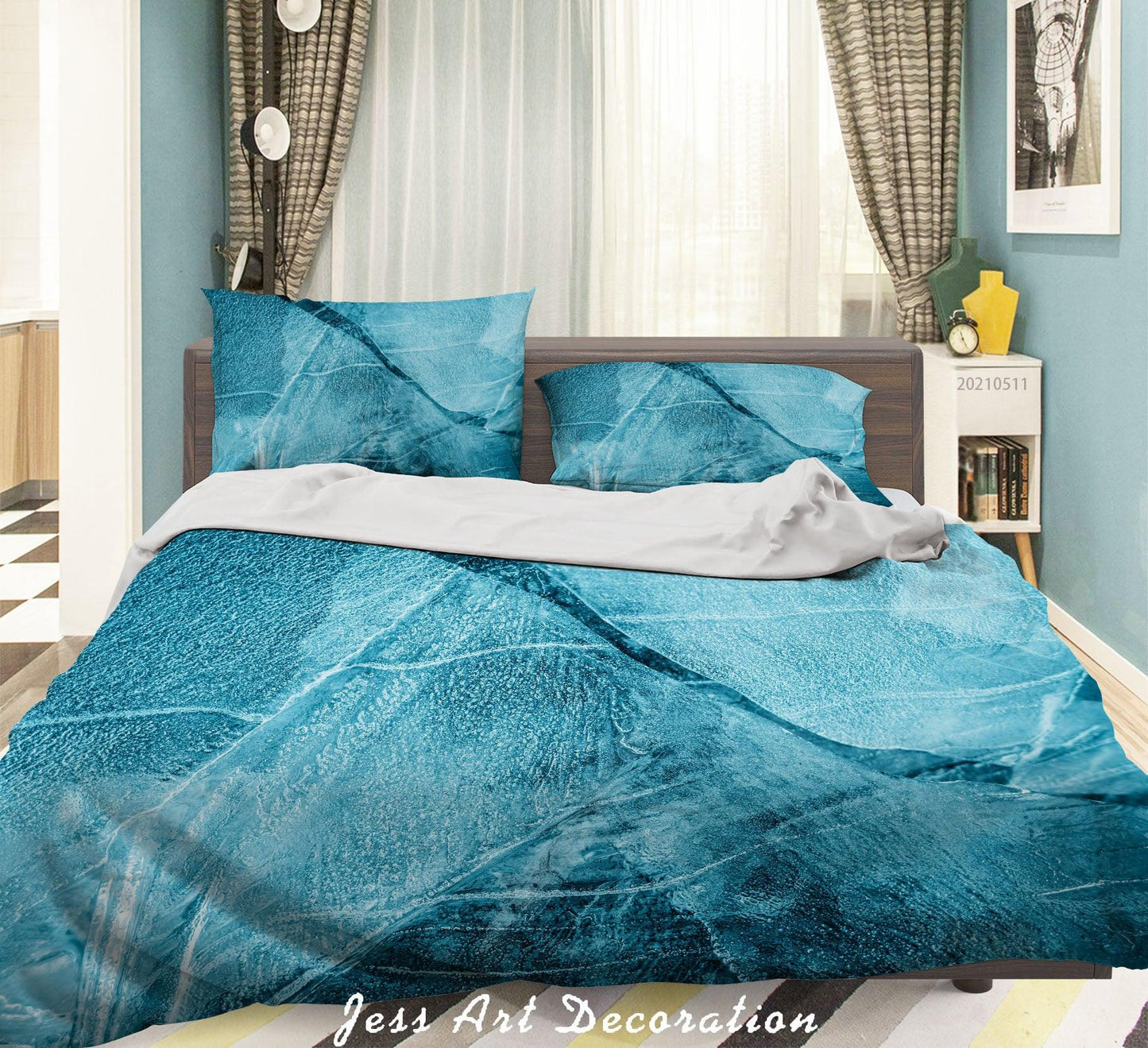 3D Abstract Marble Texture Quilt Cover Set Bedding Set Duvet Cover Pillowcases 563