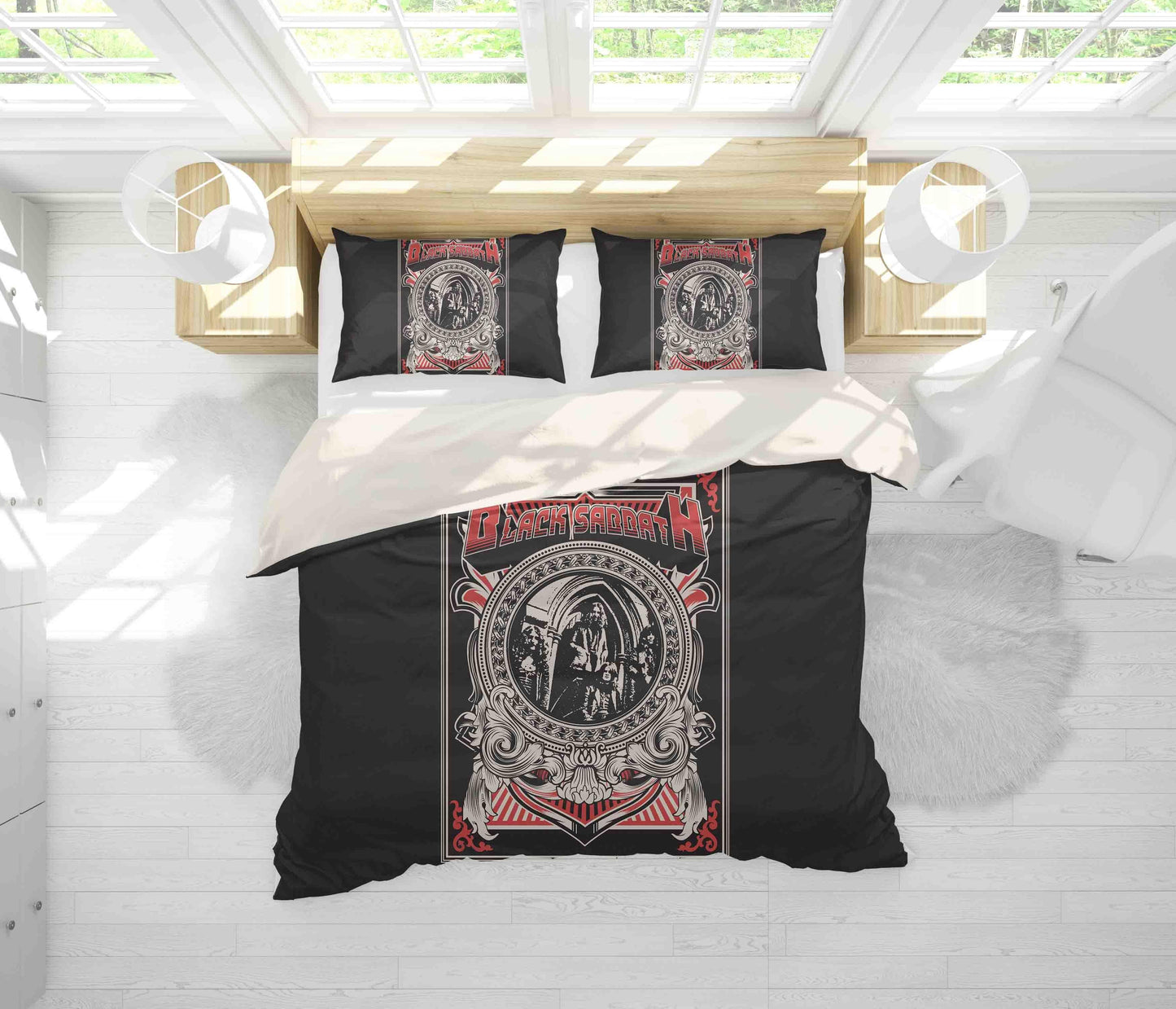 3D Black Sabbath Quilt Cover Set Bedding Set Duvet Cover Pillowcases SF29