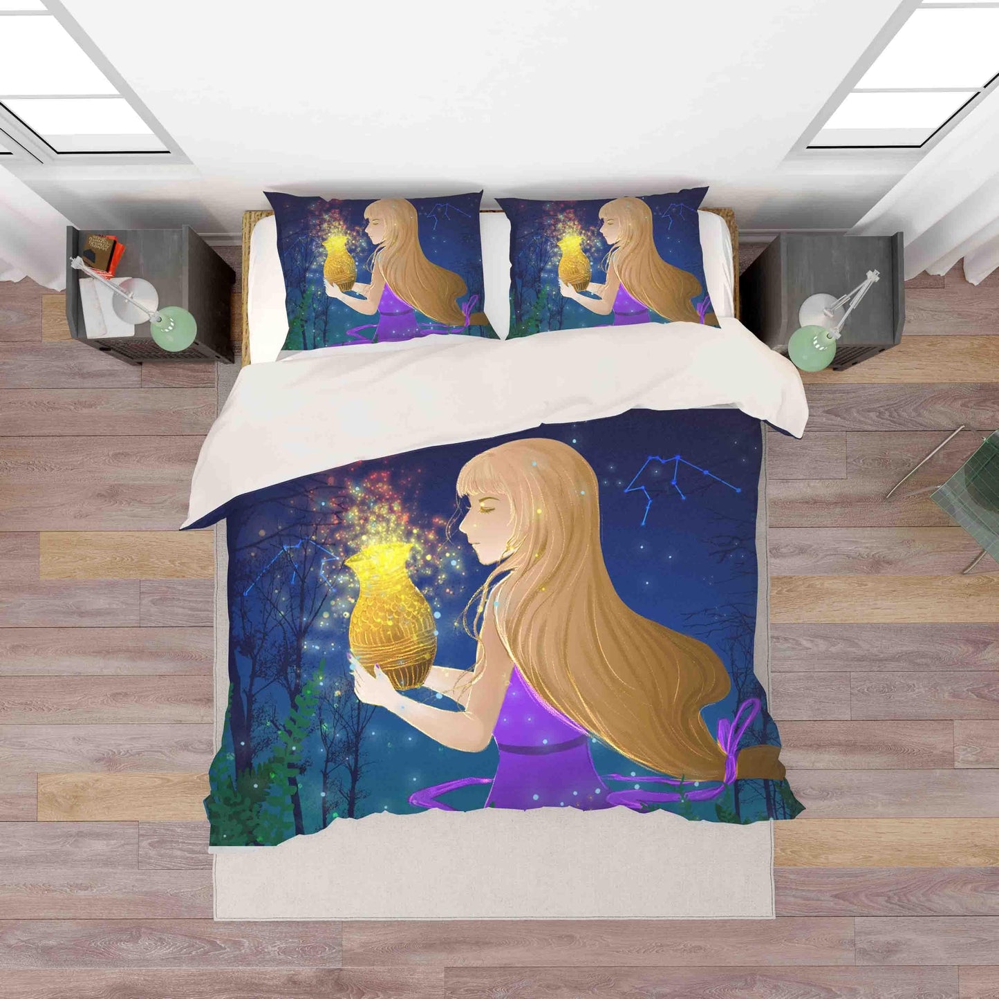 3D Beauty Vase Quilt Cover Set Bedding Set Pillowcases 104