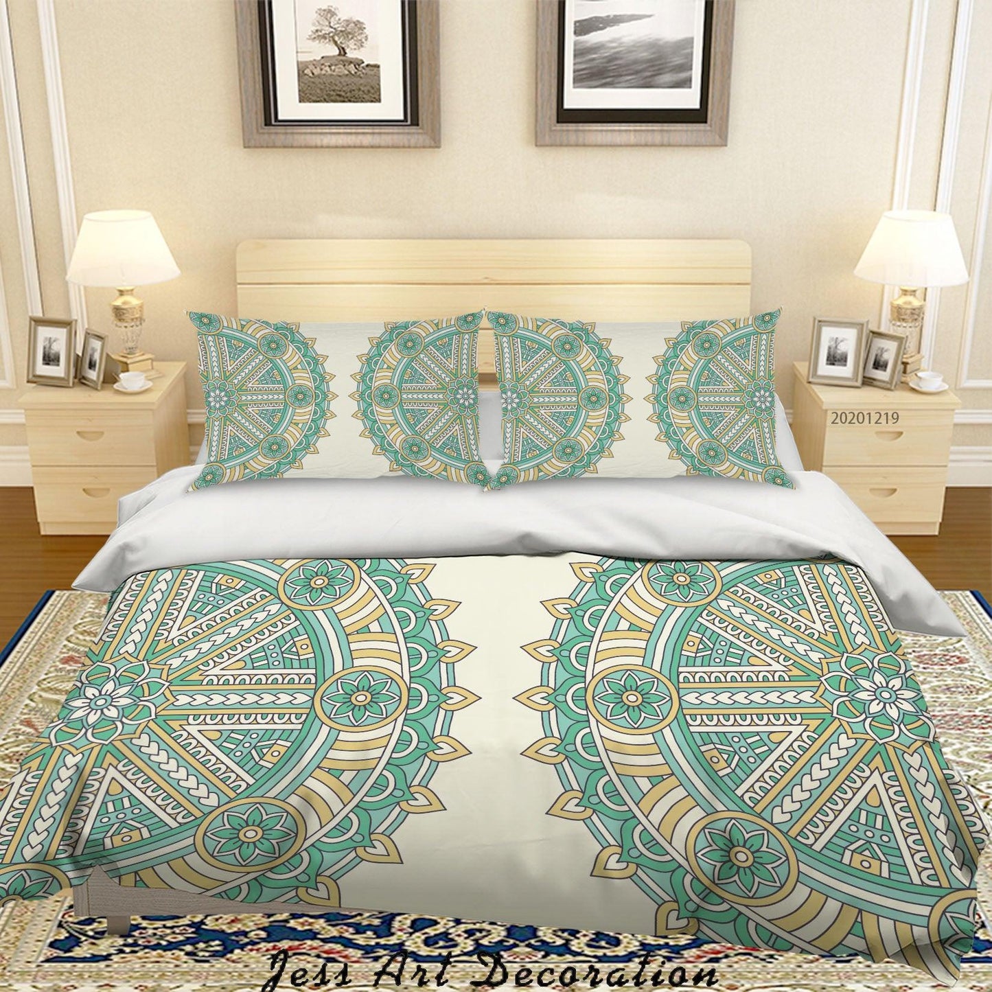 3D Abstract Green Floral Pattern Quilt Cover Set Bedding Set Duvet Cover Pillowcases 84