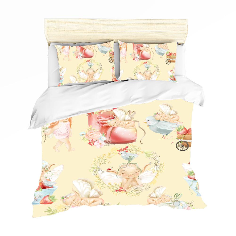 3D Baby Angel Dove Quilt Cover Set Bedding Set Pillowcases 68