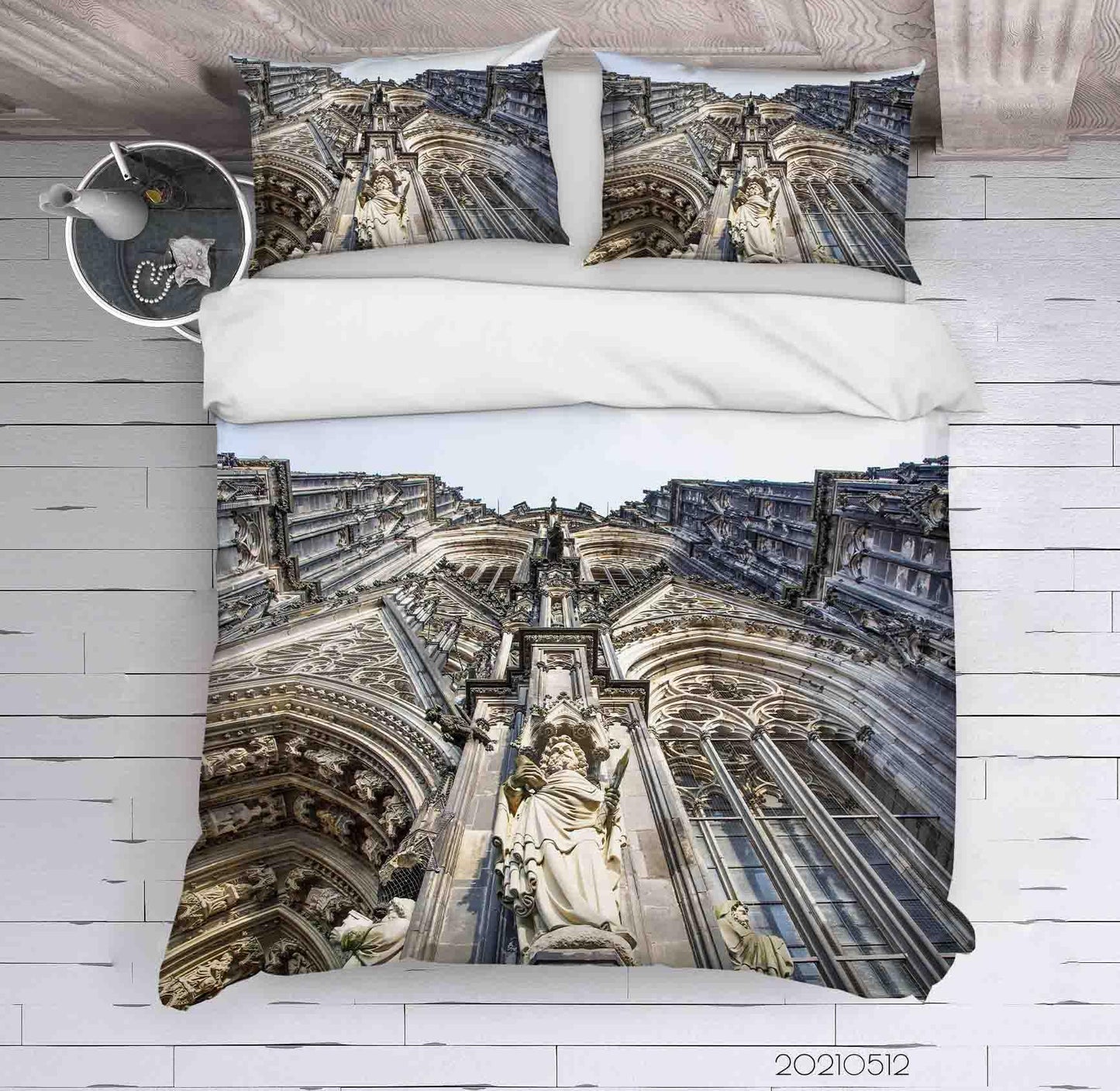 3D Art Architecture Sculpture Quilt Cover Set Bedding Set Duvet Cover Pillowcases 214