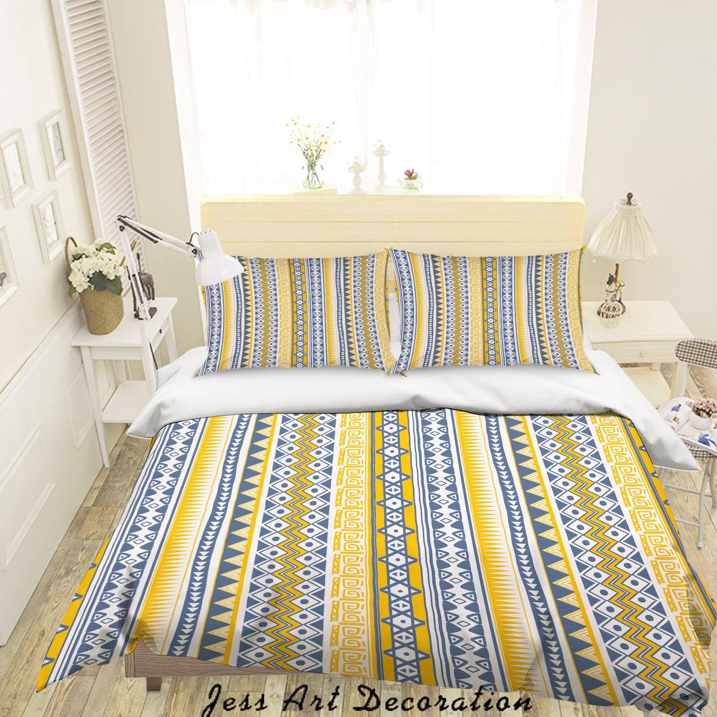 3D Cartoon Blue Hot Air Balloon Quilt Cover Set Bedding Set Pillowcases 48