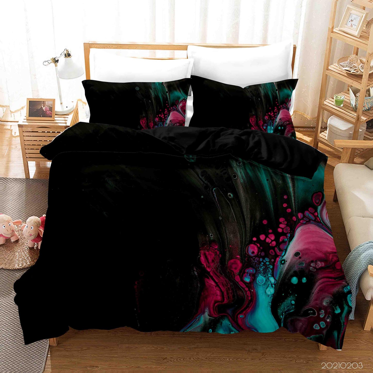 3D Abstract Marble Texture Quilt Cover Set Bedding Set Duvet Cover Pillowcases 66