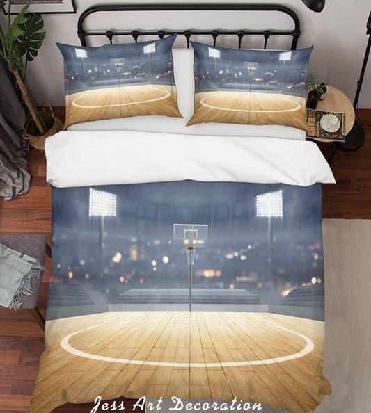 3D Basketball Hall Quilt Cover Set Bedding Set Pillowcases 57