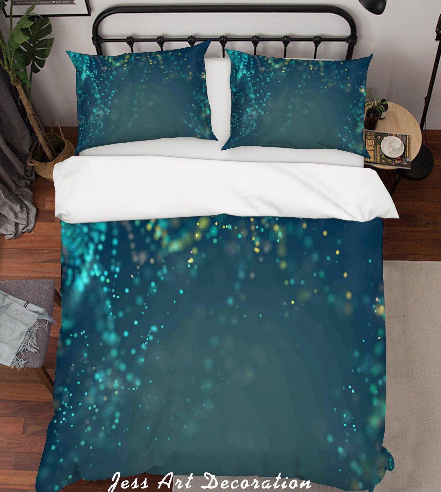 3D Abstract Starlight Quilt Cover Set Bedding Set Pillowcases 06