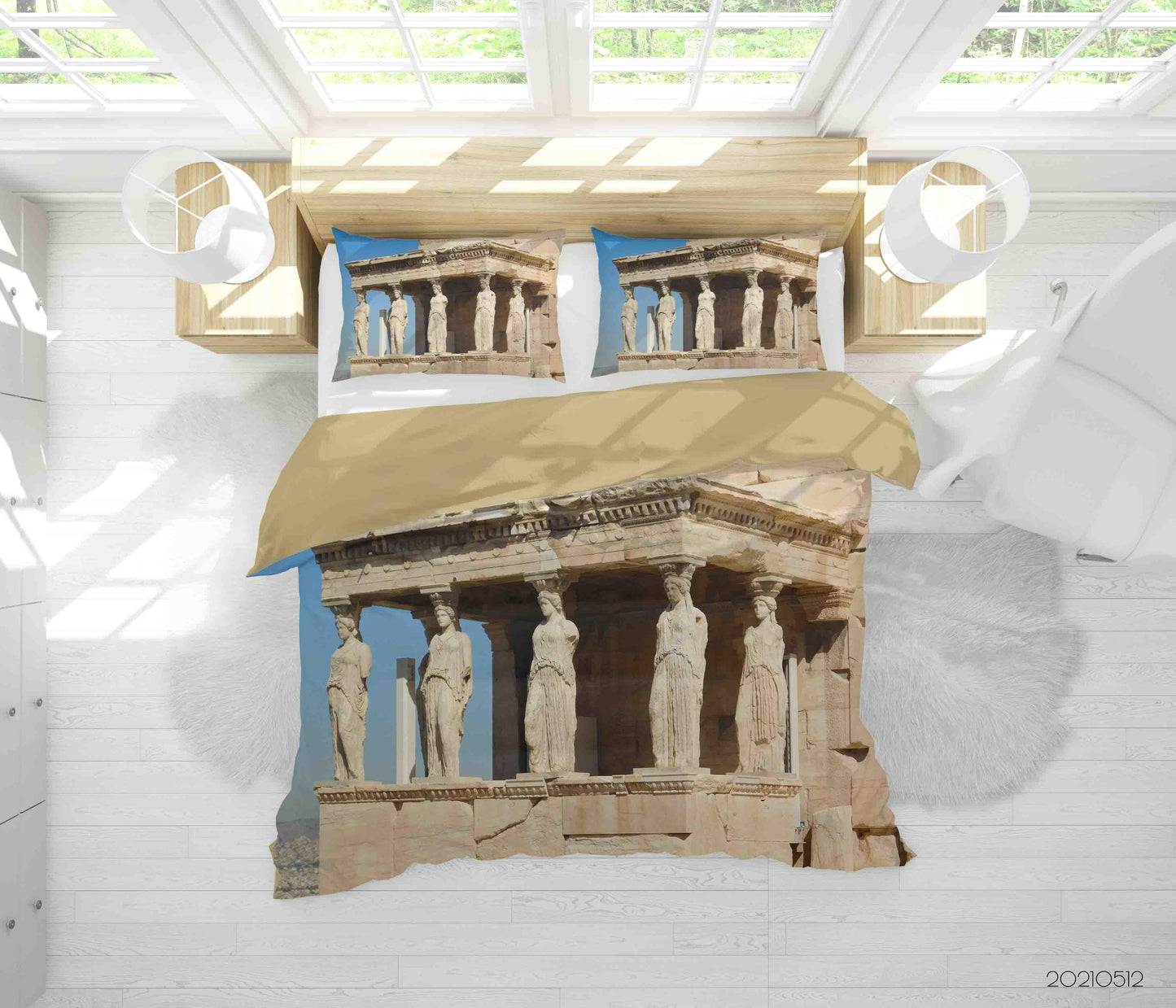3D Art Architecture Sculpture Quilt Cover Set Bedding Set Duvet Cover Pillowcases 189