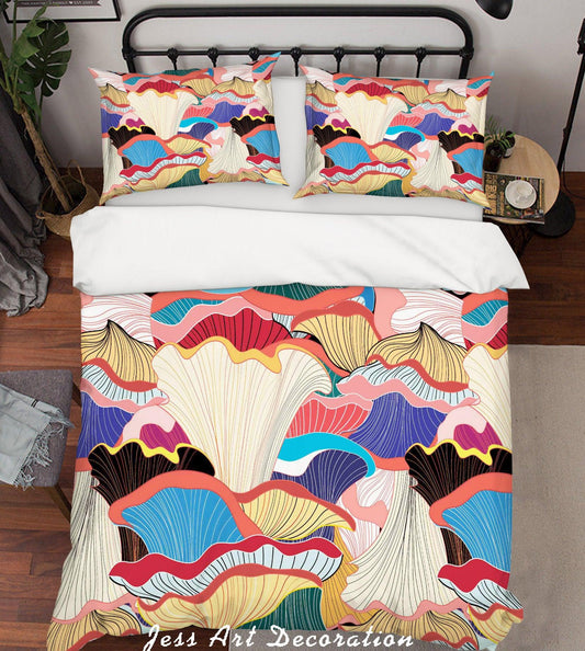 3D Abstract Floral Quilt Cover Set Bedding Set Pillowcases 05