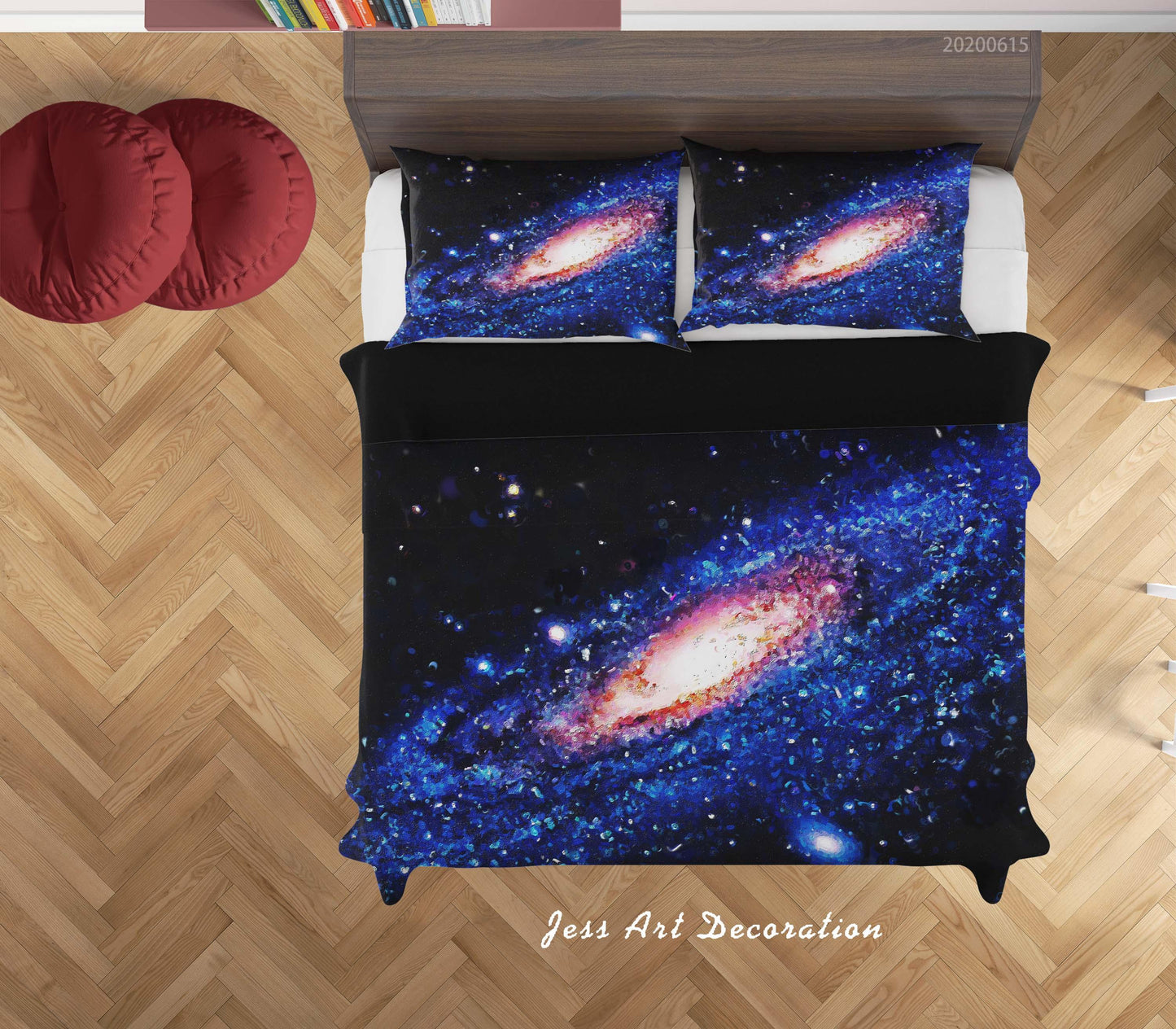 3D Black Blue Wormhole Quilt Cover Set Bedding Set Duvet Cover Pillowcases SF125