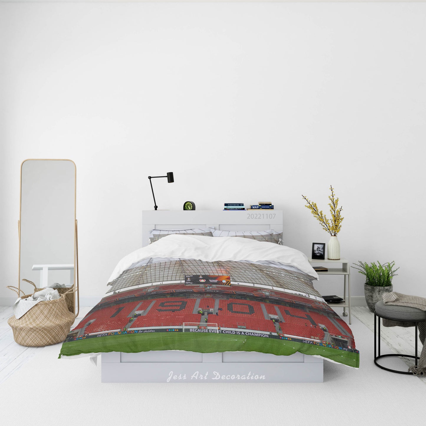 3D Bayer Leverkusen Football Field Spectator Seats Quilt Cover Set Bedding Set Duvet Cover Pillowcase 744