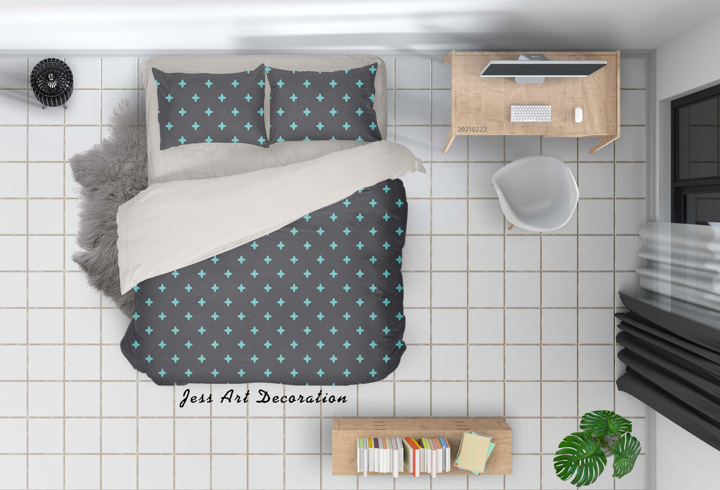 3D Abstract Geometric Pattern Quilt Cover Set Bedding Set Duvet Cover Pillowcases 205