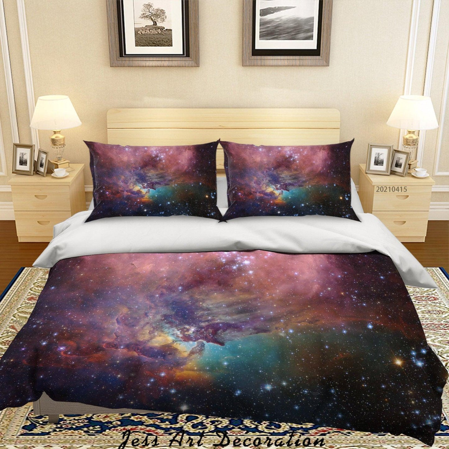 3D Abstract Space Stars Quilt Cover Set Bedding Set Duvet Cover Pillowcases 79