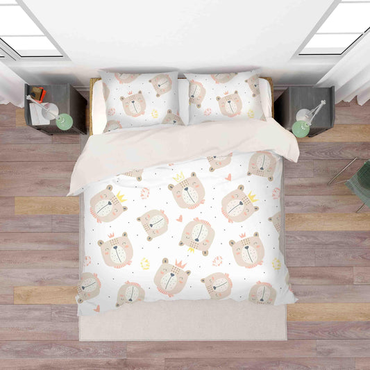 3D Cartoon Bear Quilt Cover Set Bedding Set Pillowcases 68